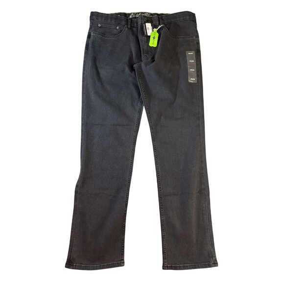 Eddie Bauer Mens Voyager Flex Jeans 2.0 Slim Fit Straight Leg 40x32 Faded Black - Picture 6 of 6